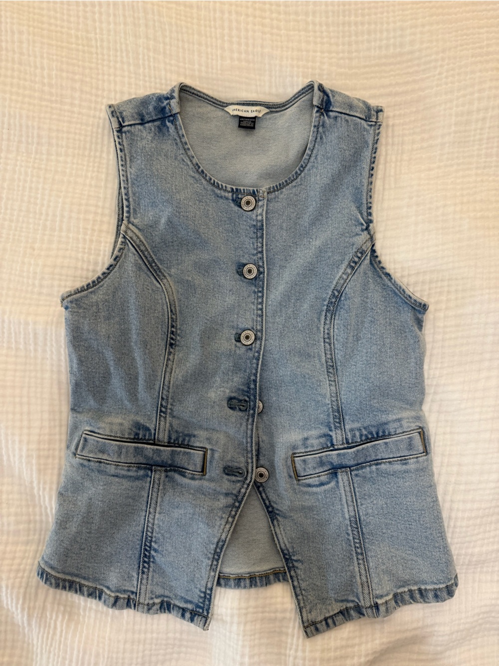 American Eagle denim vest top